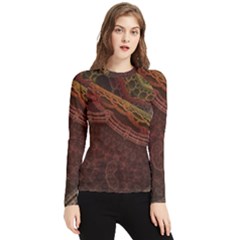 Fractal Pattern Geometric Pattern Women s Long Sleeve Rash Guard by danenraven