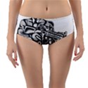 Scarface Movie Traditional Tattoo Reversible Mid-Waist Bikini Bottoms View3