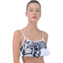 Scarface Movie Traditional Tattoo Frill Bikini Top View1