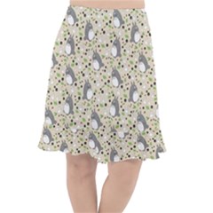Pattern My Neighbor Totoro Fishtail Chiffon Skirt by danenraven