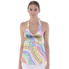 Background Abstract Wallpaper Babydoll Tankini Top by Ravend