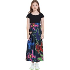 Bears Colors Dead Head Deadhead Grateful Dead Kids  Flared Maxi Skirt by Sapixe