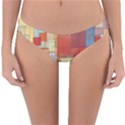 Art Abstract Rectangle Square Reversible Hipster Bikini Bottoms View1