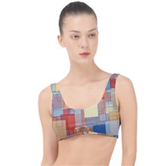 Art Abstract Rectangle Square The Little Details Bikini Top by Ravend