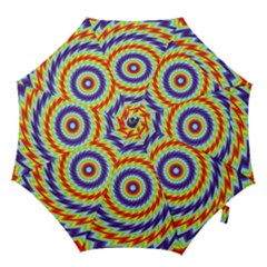 Mandala Kaleidoscope Background Hook Handle Umbrellas (medium) by Ravend