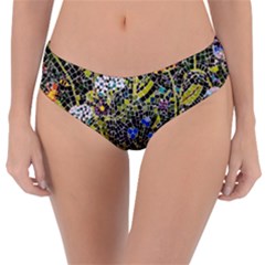 Mosaic Background Pattern Texture Reversible Classic Bikini Bottoms by Ravend