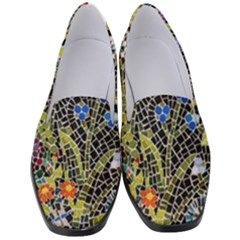Mosaic Background Pattern Texture Women s Classic Loafer Heels by Ravend