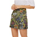 Mosaic Background Pattern Texture Mini Front Wrap Skirt View2
