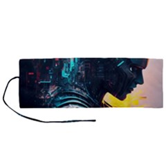 Who Sample Robot Prettyblood Roll Up Canvas Pencil Holder (m) by Ravend