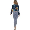 Who Sample Robot Prettyblood Long Sleeve Deep-V Velour Top View4