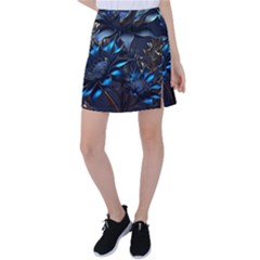 Flower Metal Flowers Sculpture Tennis Skirt by Ravend