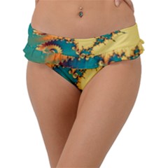 Fractal Art Fractals Digital Art Frill Bikini Bottoms by Uceng