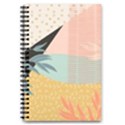 Leaves Pattern Design Colorful 5.5  x 8.5  Notebook View1