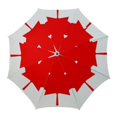 Canada Flag Canadian Flag View Golf Umbrellas by Ravend