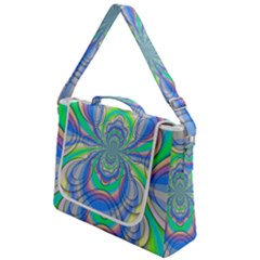 Fractal Geometry Mathematics Gradient Ovals Math Box Up Messenger Bag by Ravend
