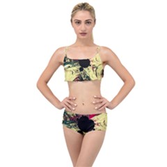 Fractal Art Design Fractal Art Digital Art Layered Top Bikini Set by Ravend