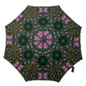 Kaleidoscope Digital Kaleidoscope Fractal Mirrored Hook Handle Umbrellas (Medium) View1