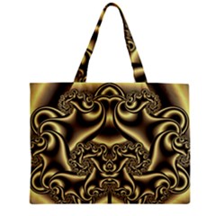 Background Fractal Sample Fantasy Texture Design Zipper Mini Tote Bag by Ravend