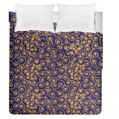 Spiral Pattern Texture Fractal Circle Geometry Duvet Cover Double Side (queen Size) by Ravend