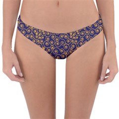 Spiral Pattern Texture Fractal Circle Geometry Reversible Hipster Bikini Bottoms by Ravend