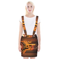 Technology Design Tech Computer Future Business Braces Suspender Skirt by Ravend