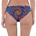 Fractal Spiral Art Pattern Blue Design Reversible Hipster Bikini Bottoms View4