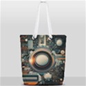 Illustrations Technology Robot Internet Processor Full Print Rope Handle Tote (Small) View2