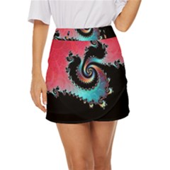 Fractals Abstract Art Digital Art Abstract Art Mini Front Wrap Skirt by Ravend