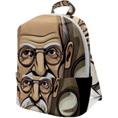 Ai Generated Psychotherapist Psychology Therapy Zip Up Backpack by danenraven