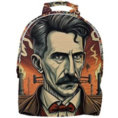 Ai Generated Nikola Tesla Tesla Nikolas Electricity Mini Full Print Backpack by danenraven