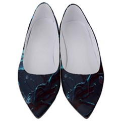 Ai Generated Cherry Blossom Blossoms Art Women s Low Heels by Ravend