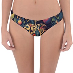 Ai Generated Apple Foliage Reversible Hipster Bikini Bottoms by Ravend