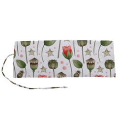 Poppies Red Poppies Red Flowers Roll Up Canvas Pencil Holder (s) by Ravend