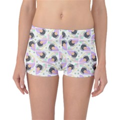 Pattern Pastel Drawing Art Boyleg Bikini Bottoms by Ravend