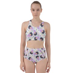 Pattern Pastel Drawing Art Racer Back Bikini Set by Ravend