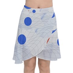 Computer Network Technology Digital Science Fiction Chiffon Wrap Front Skirt by Ravend