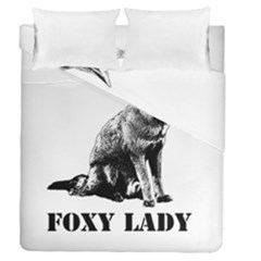 Foxy Lady Concept Illustration Duvet Cover Double Side (queen Size) by dflcprintsclothing