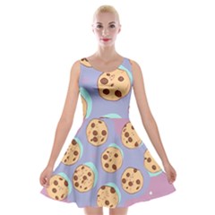 Cookies Chocolate Chips Chocolate Cookies Sweets Velvet Skater Dress by Ravend