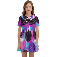 Cookies Chocolate Cookies Sweets Snacks Baked Goods Kids  Sweet Collar Dress by Ravend