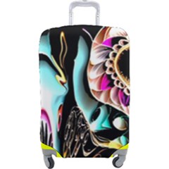 Garden Flower Nature Digital Art Abstract Luggage Cover (large) by Ravend