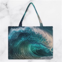 Tsunami Waves Ocean Sea Water Rough Seas 2 Medium Tote Bag by Ravend