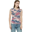 Waves Ocean Sea Water Pattern Rough Seas Women s Raglan Cap Sleeve Tee View1