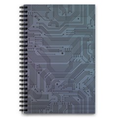 Circuit Board Circuits Mother Board Computer Chip 5 5  X 8 5  Notebook by Ravend