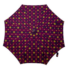 Purple Background Graphic Decor Backdrop Design Art Hook Handle Umbrellas (medium) by Ravend
