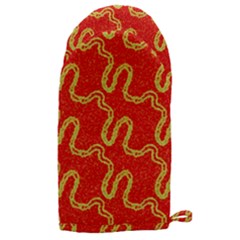 Background Ornamental Pattern Abstract Seamless Microwave Oven Glove by Ravend