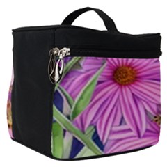 Cheerful Watercolors – Flowers Botanical Make Up Travel Bag (small) by GardenOfOphir