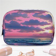 Sunset Over The Beach Make Up Pouch (small) by GardenOfOphir