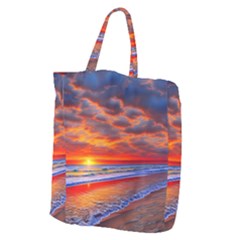 Golden Sun Giant Grocery Tote by GardenOfOphir