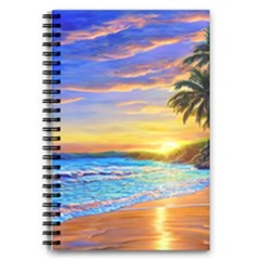 Sunrise At The Beach 5 5  X 8 5  Notebook by GardenOfOphir