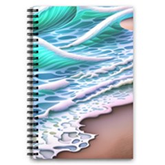 Shore Blue Ocean Waves 5 5  X 8 5  Notebook by GardenOfOphir
